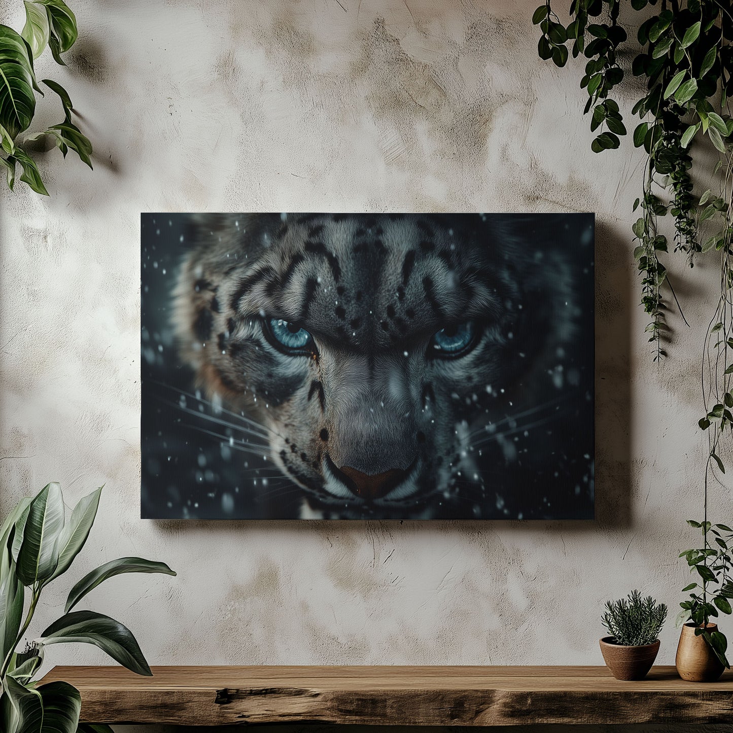 Majestic Snow Leopard Portrait