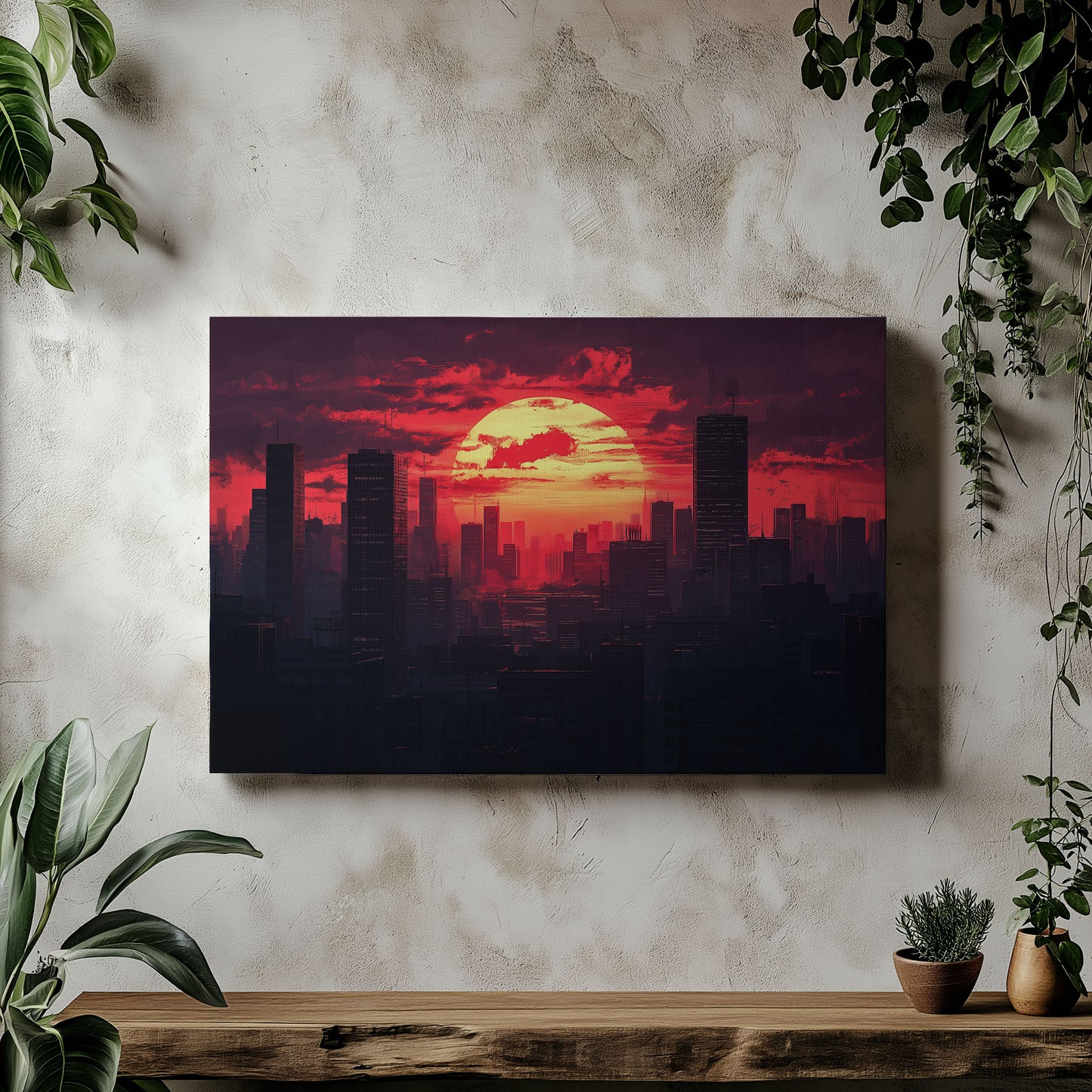 Urban City Sunset