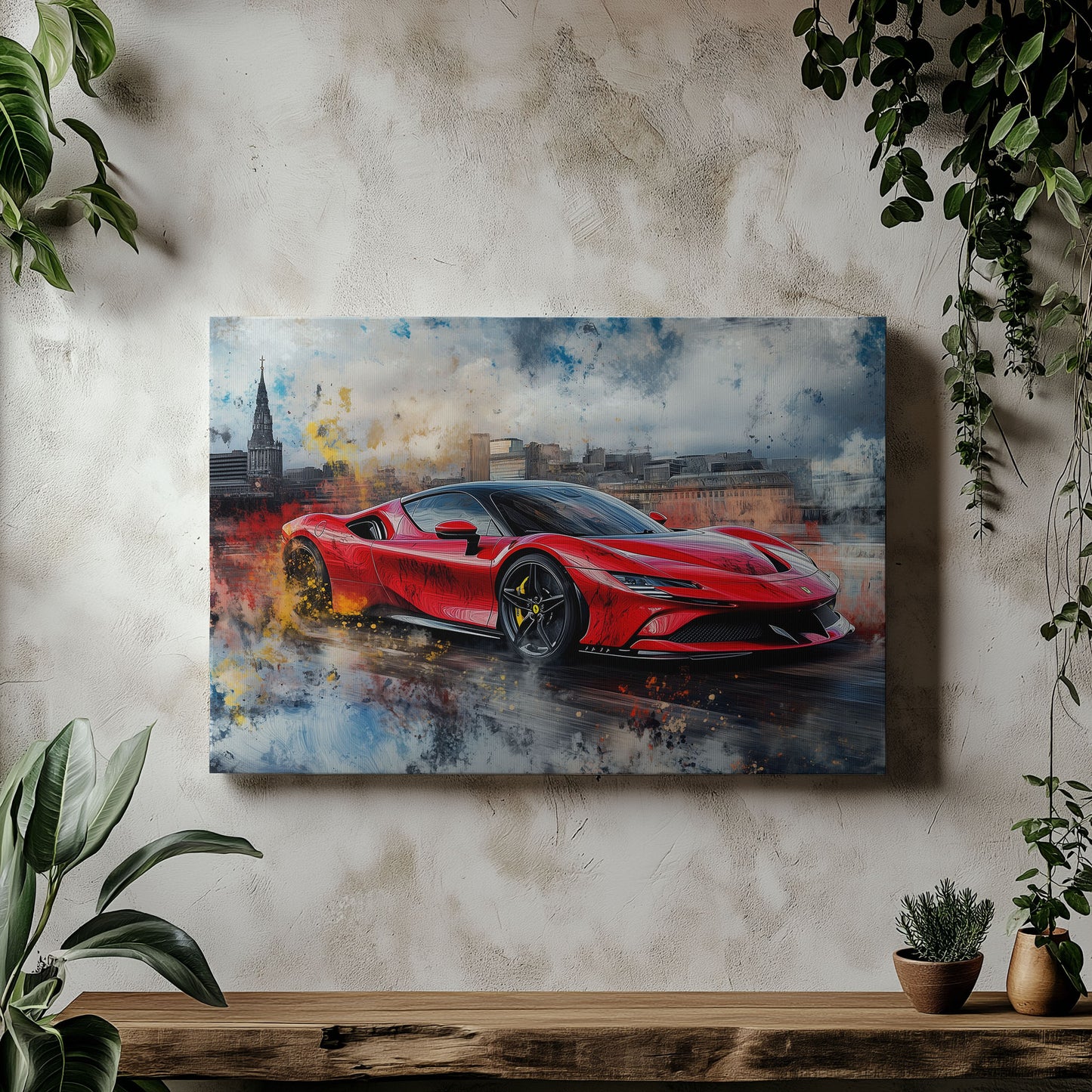 Ferrari SF90 Urban Cityscape