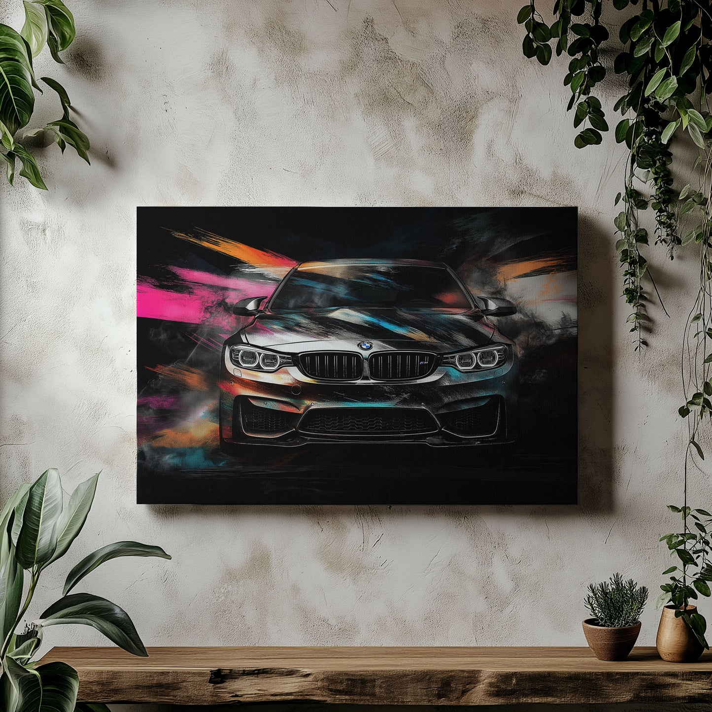 BMW M4 Brushstroke Sketch