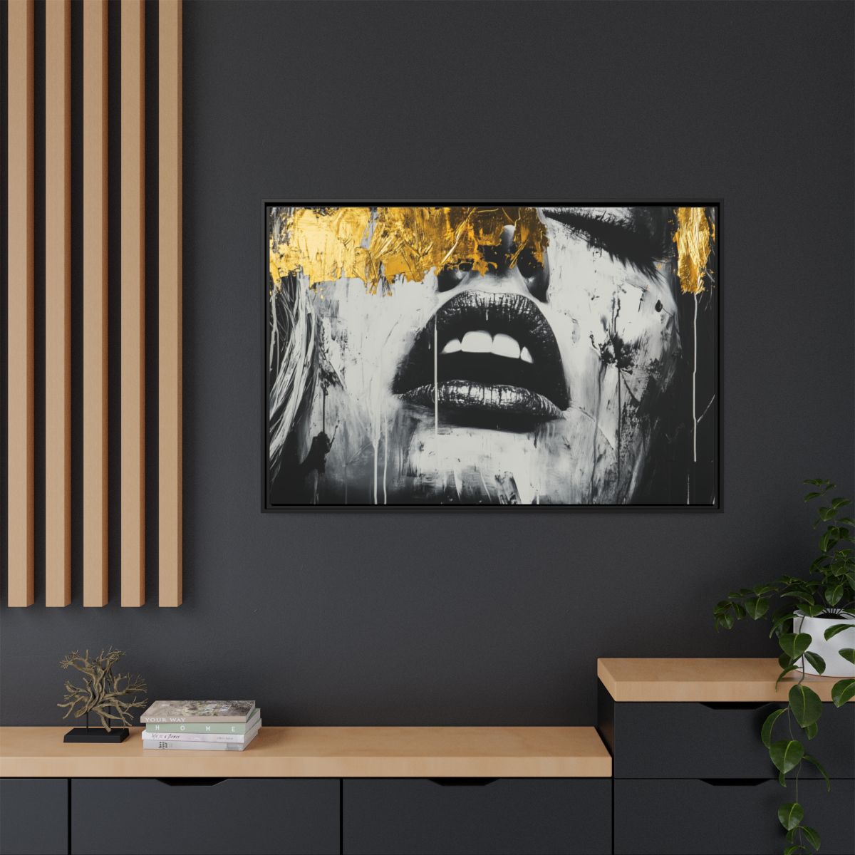 Gold Abstract Woman