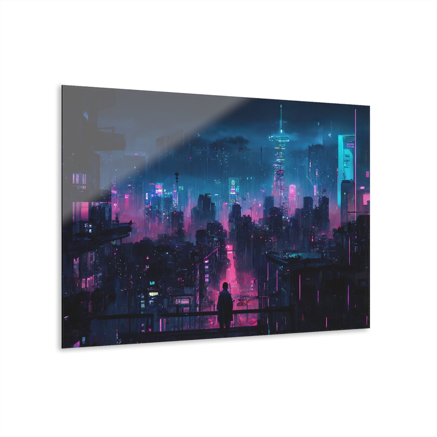 Cyberpunk City Skyline