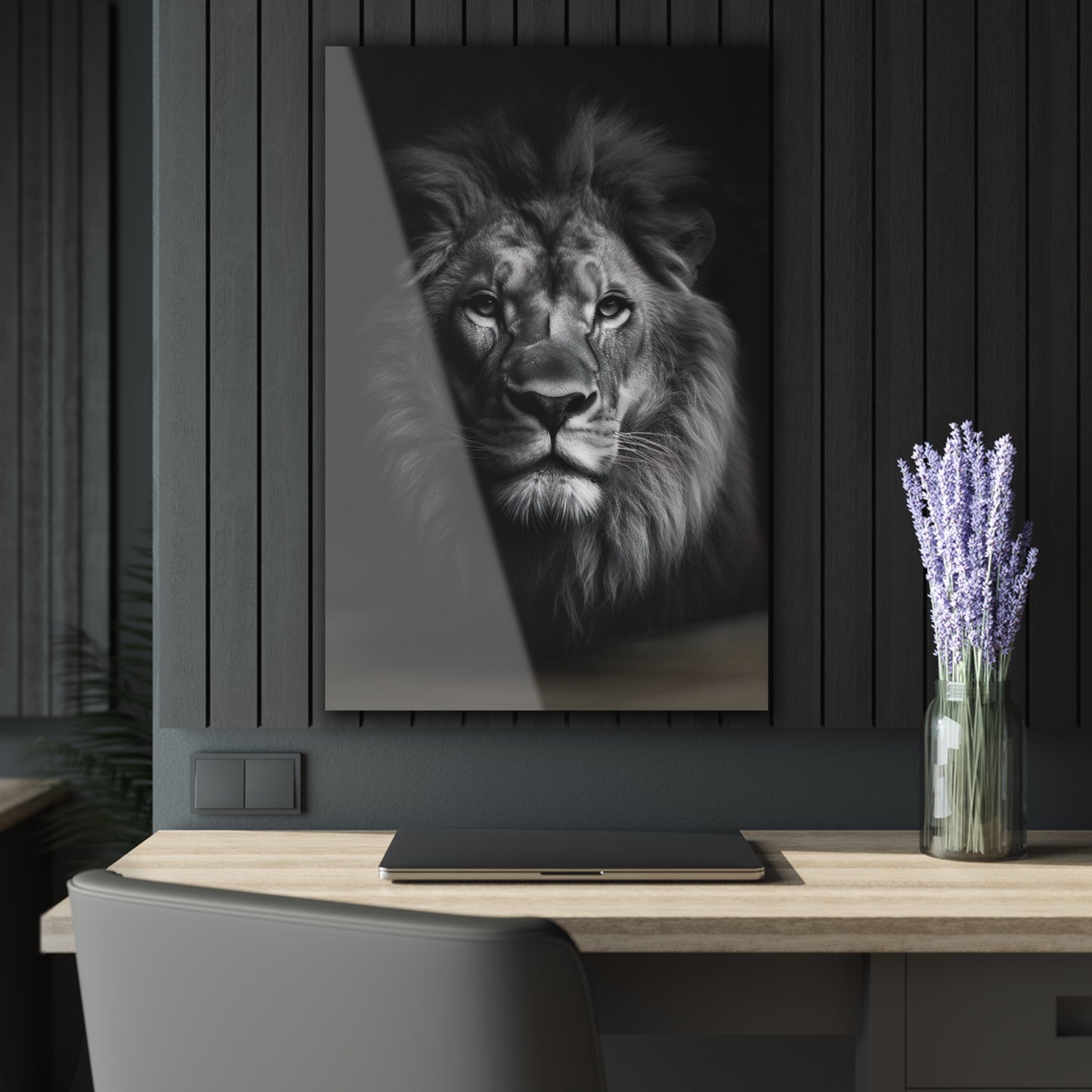 Lion Black & White