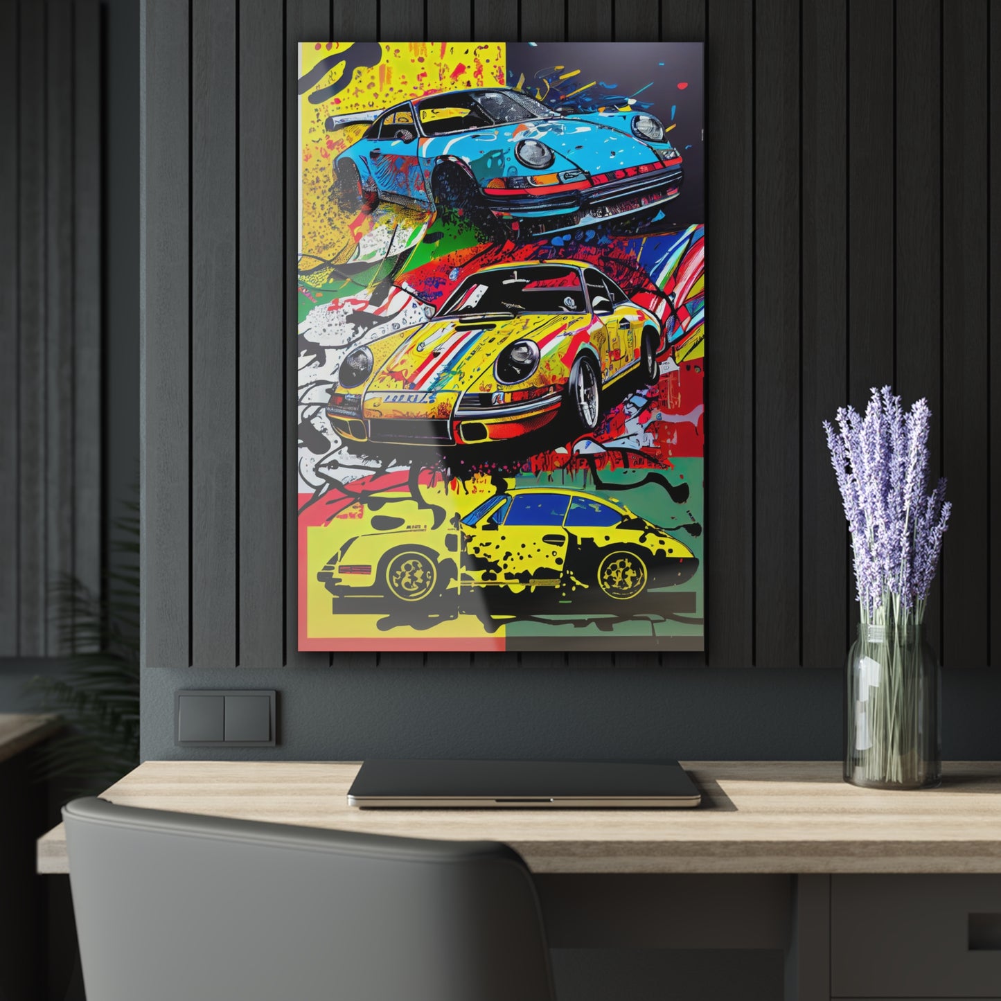 Porsche Triplet Pop Art