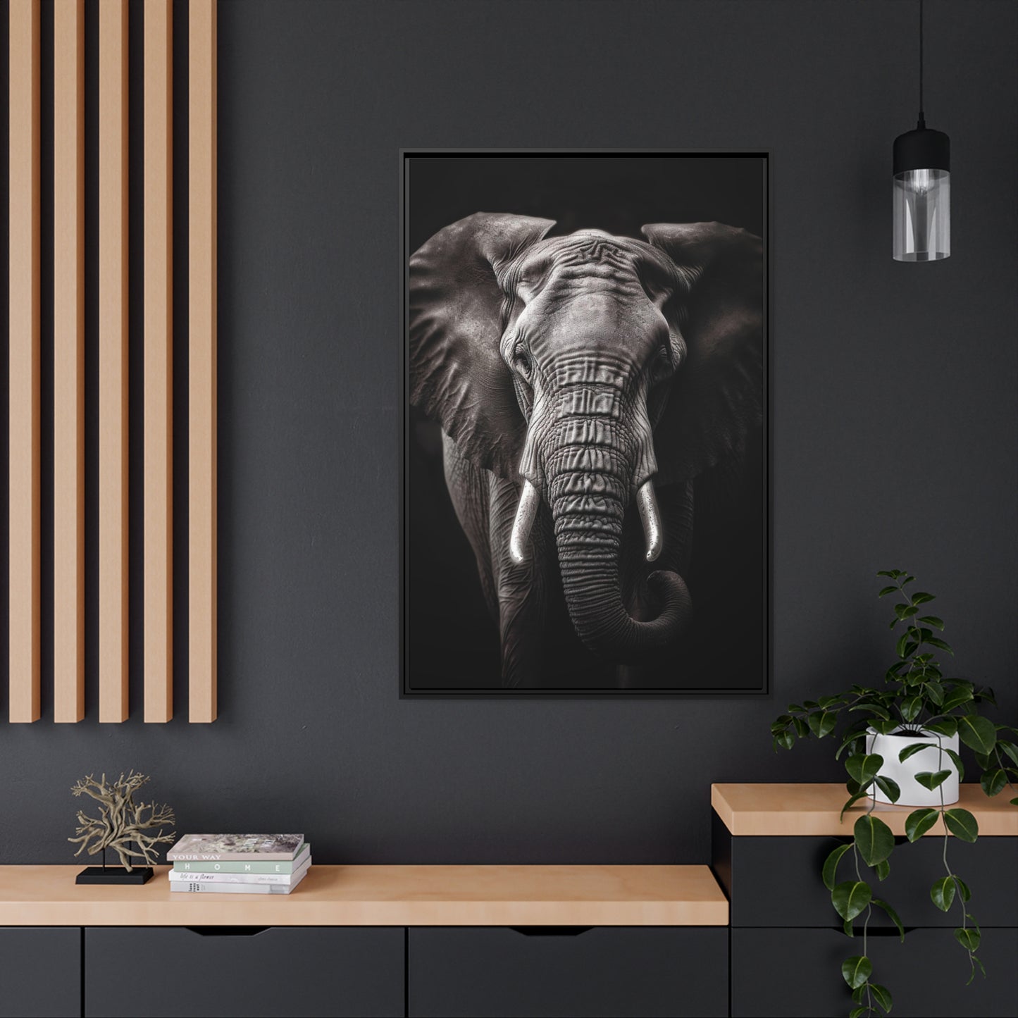 Elephant Black & White