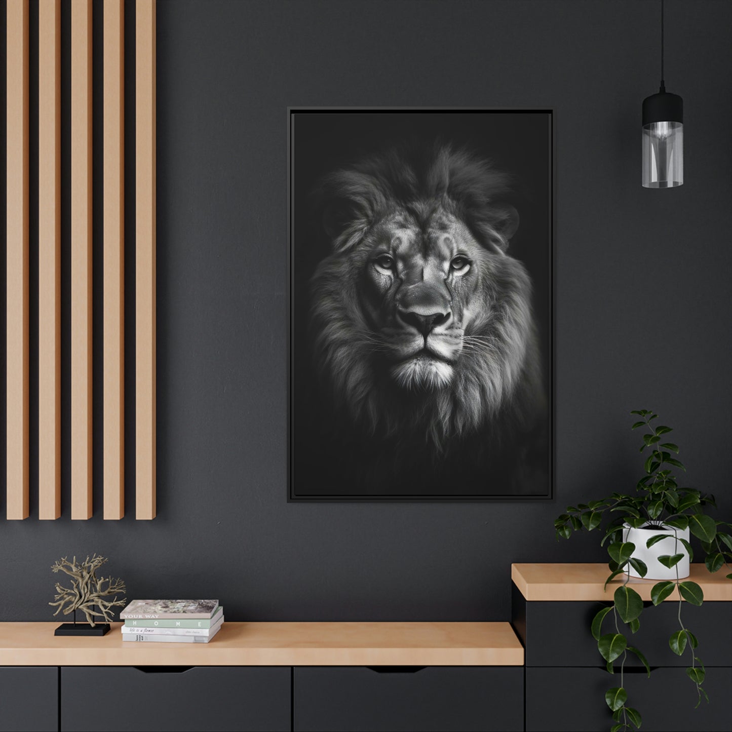 Lion Black & White