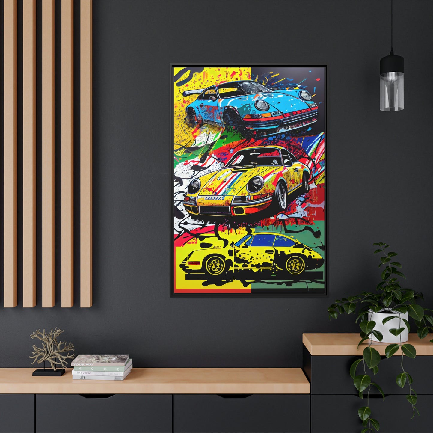 Porsche Triplet Pop Art