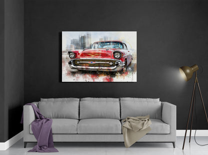 Watercolor Chevrolet Bel Air