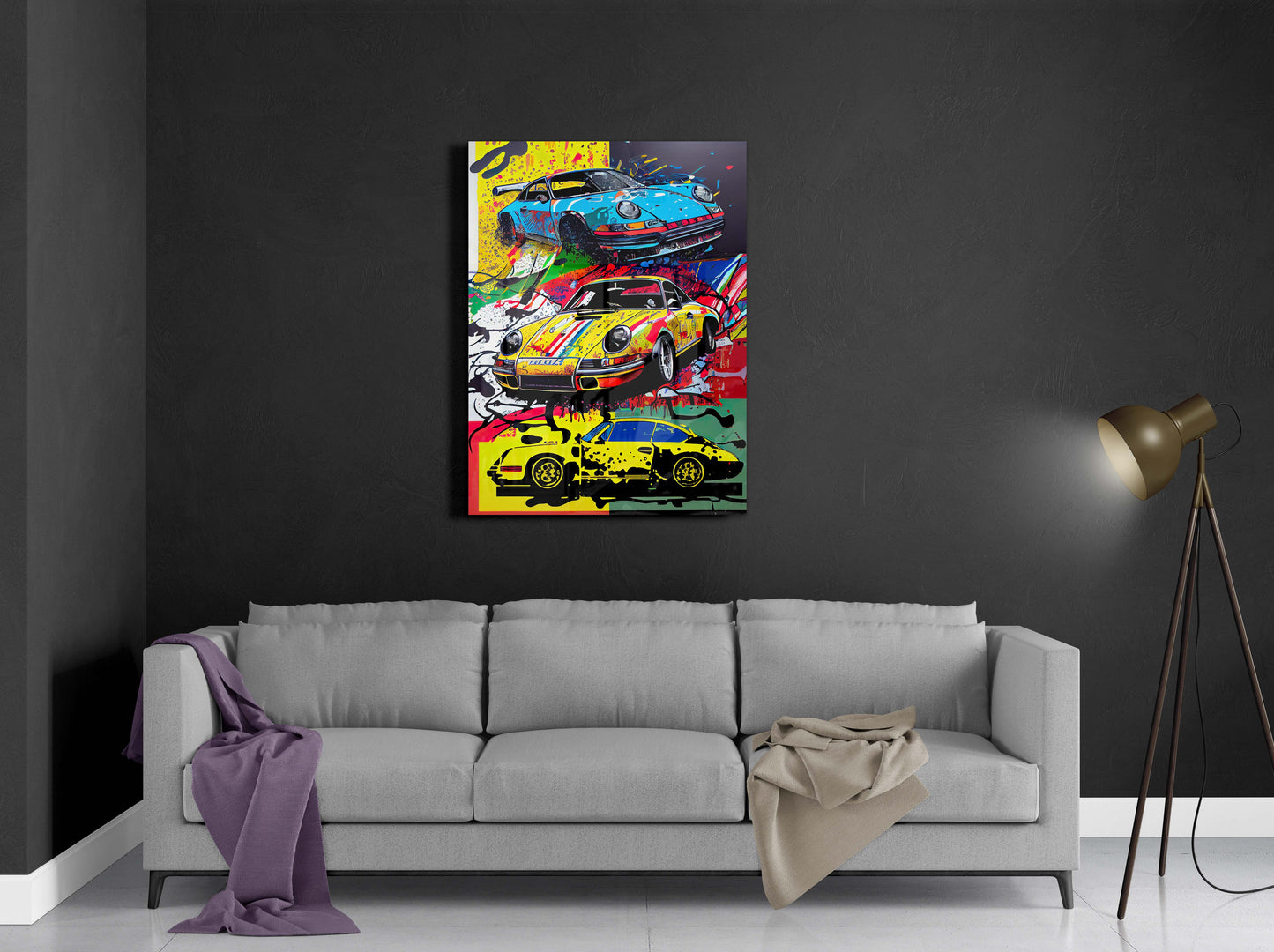 Porsche Triplet Pop Art