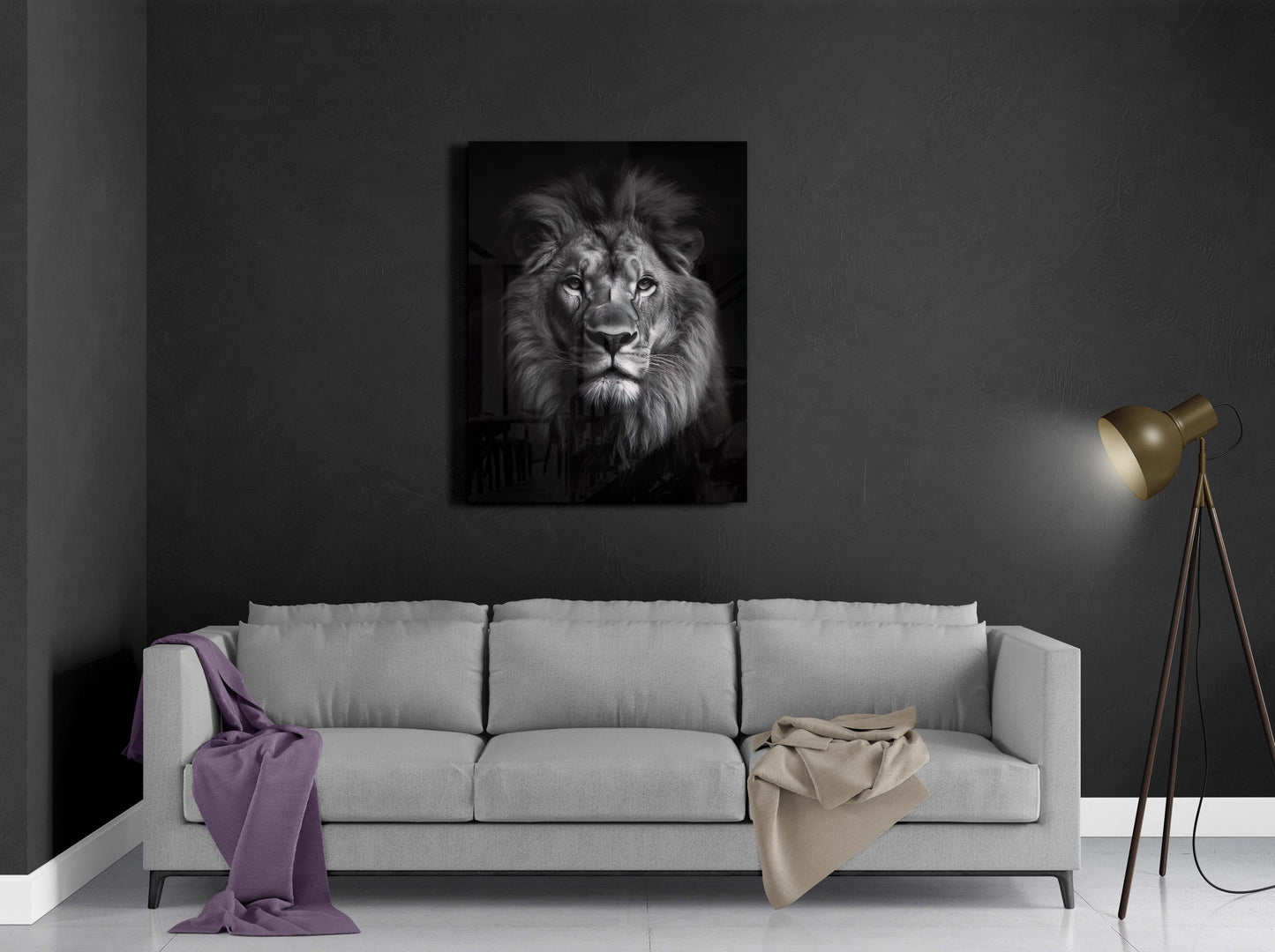 Lion Black & White