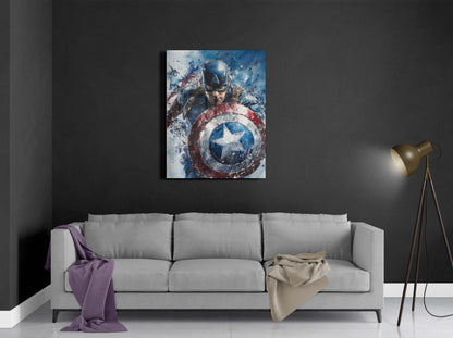 Marvel Captain America Splash Art