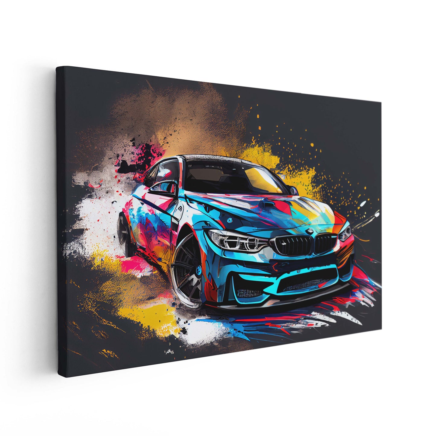 BMW M4 Colorful Sketch