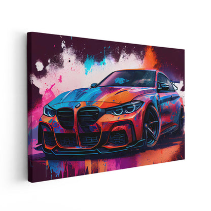 BMW M4 2022 Red Sketch