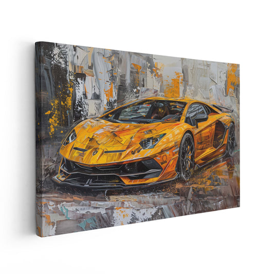 Lamborghini Aventador Impasto Painting