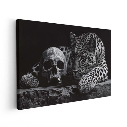 Leopard with Skull