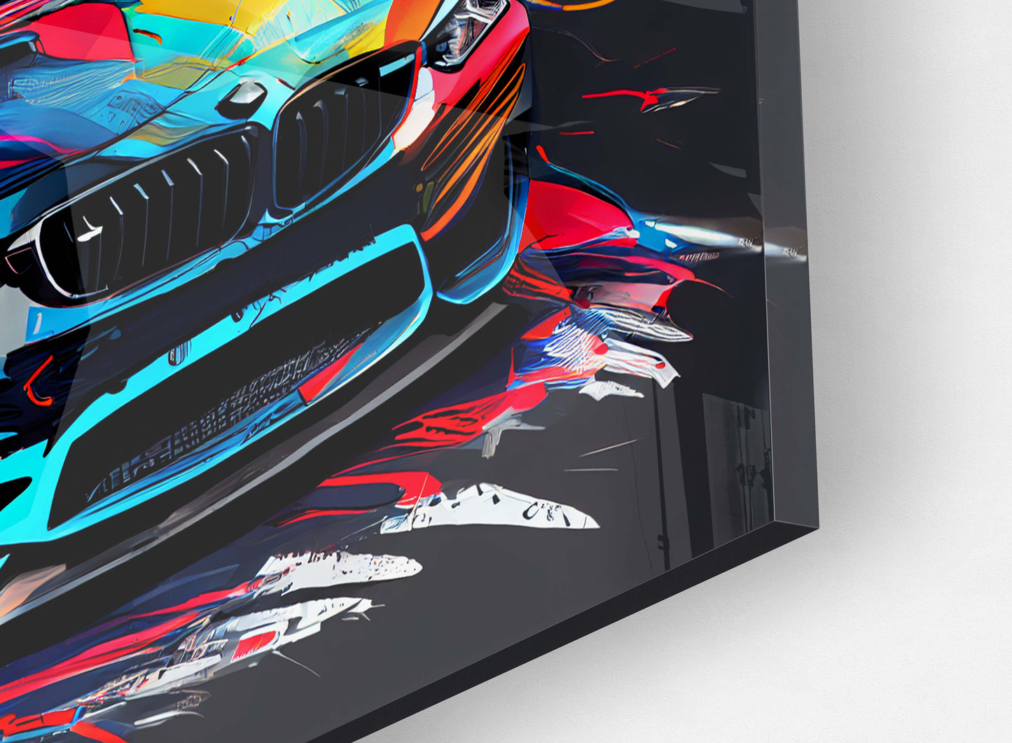 BMW M4 Colorful Sketch