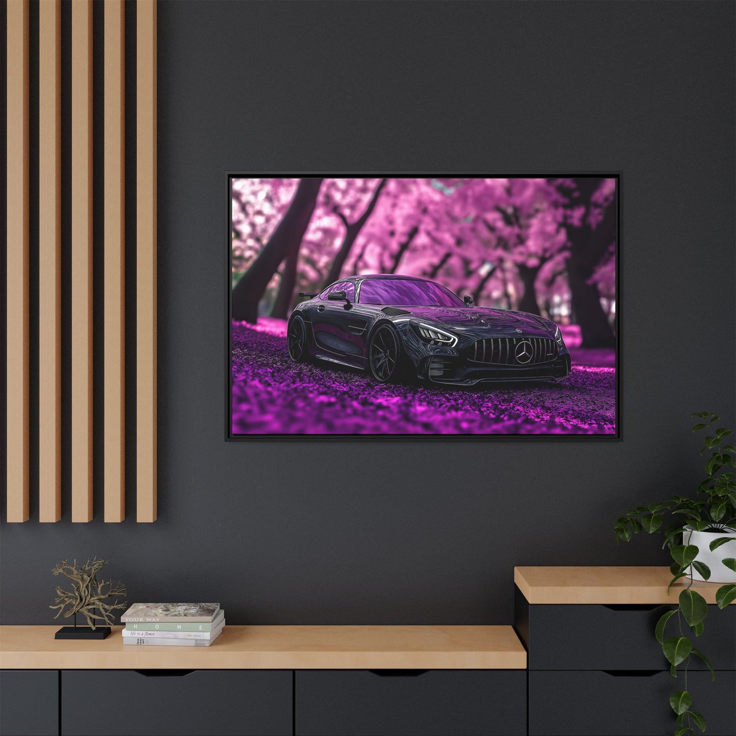 Mercedes AMG GT Purple Flowers