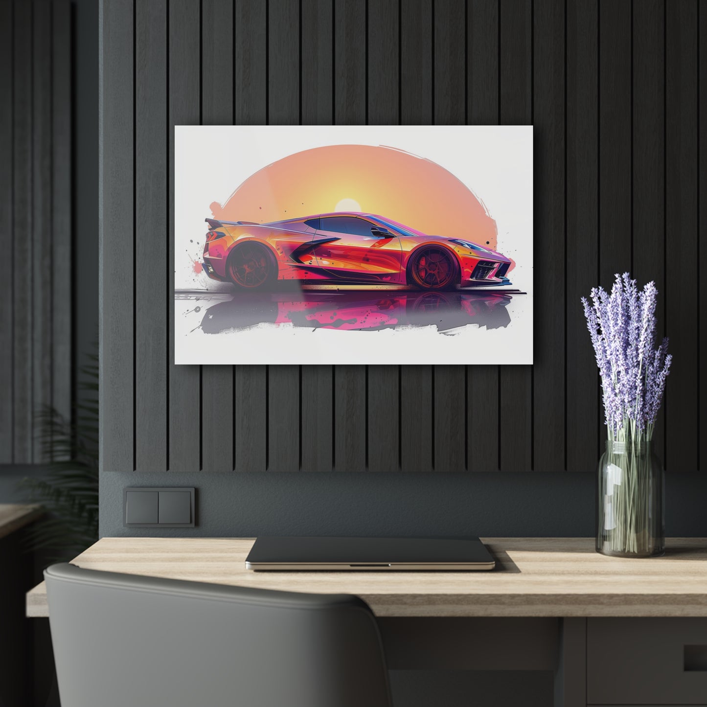 Corvette C8 Sunset