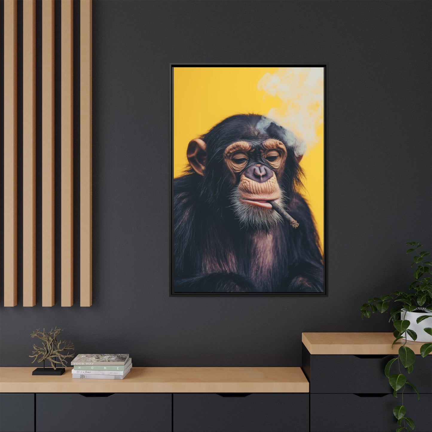 Monkey Smoking a Blunt