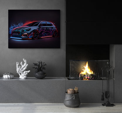 Hyundai I30 N Neon Sketch