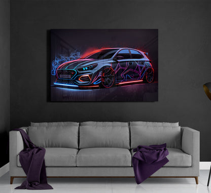 Hyundai I30 N Neon Sketch