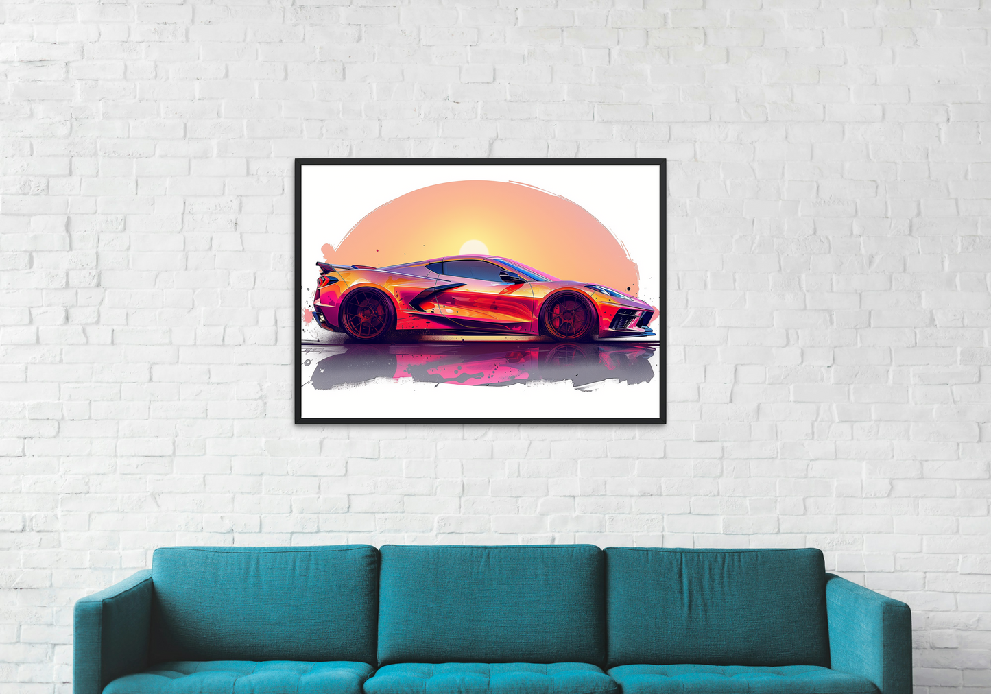 Corvette C8 Sunset