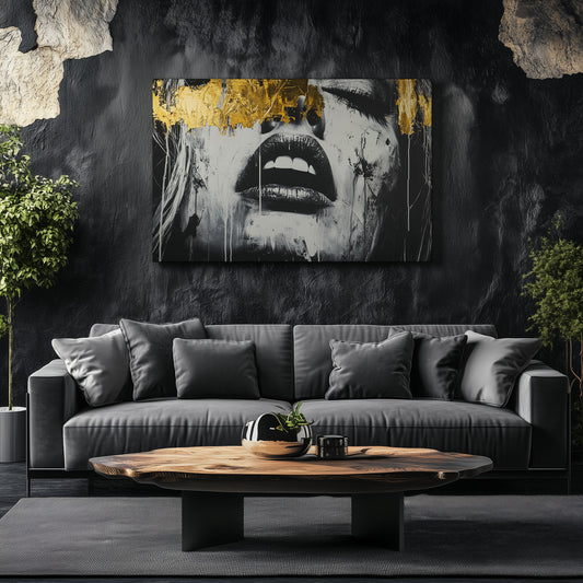 Gold Abstract Woman