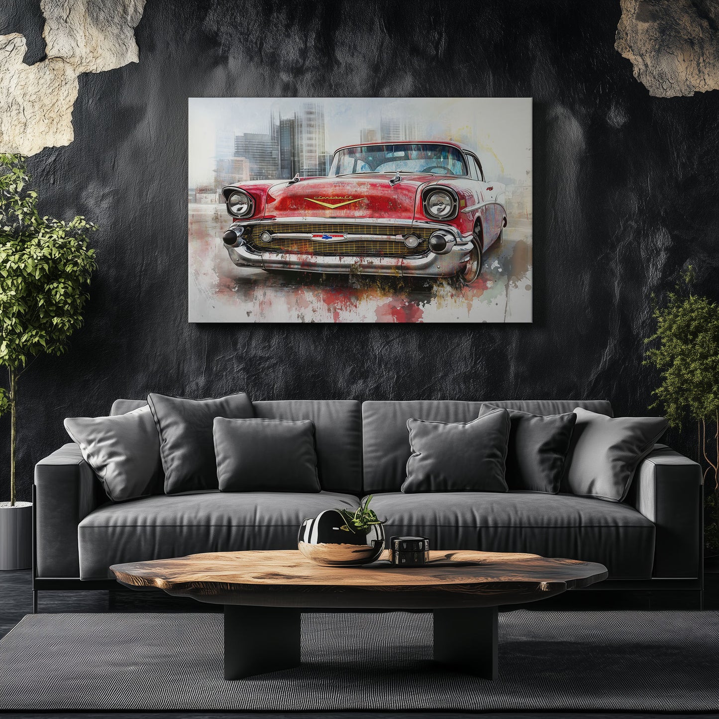 Watercolor Chevrolet Bel Air