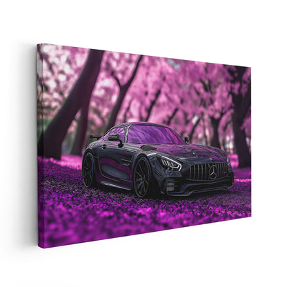 Mercedes AMG GT Purple Flowers