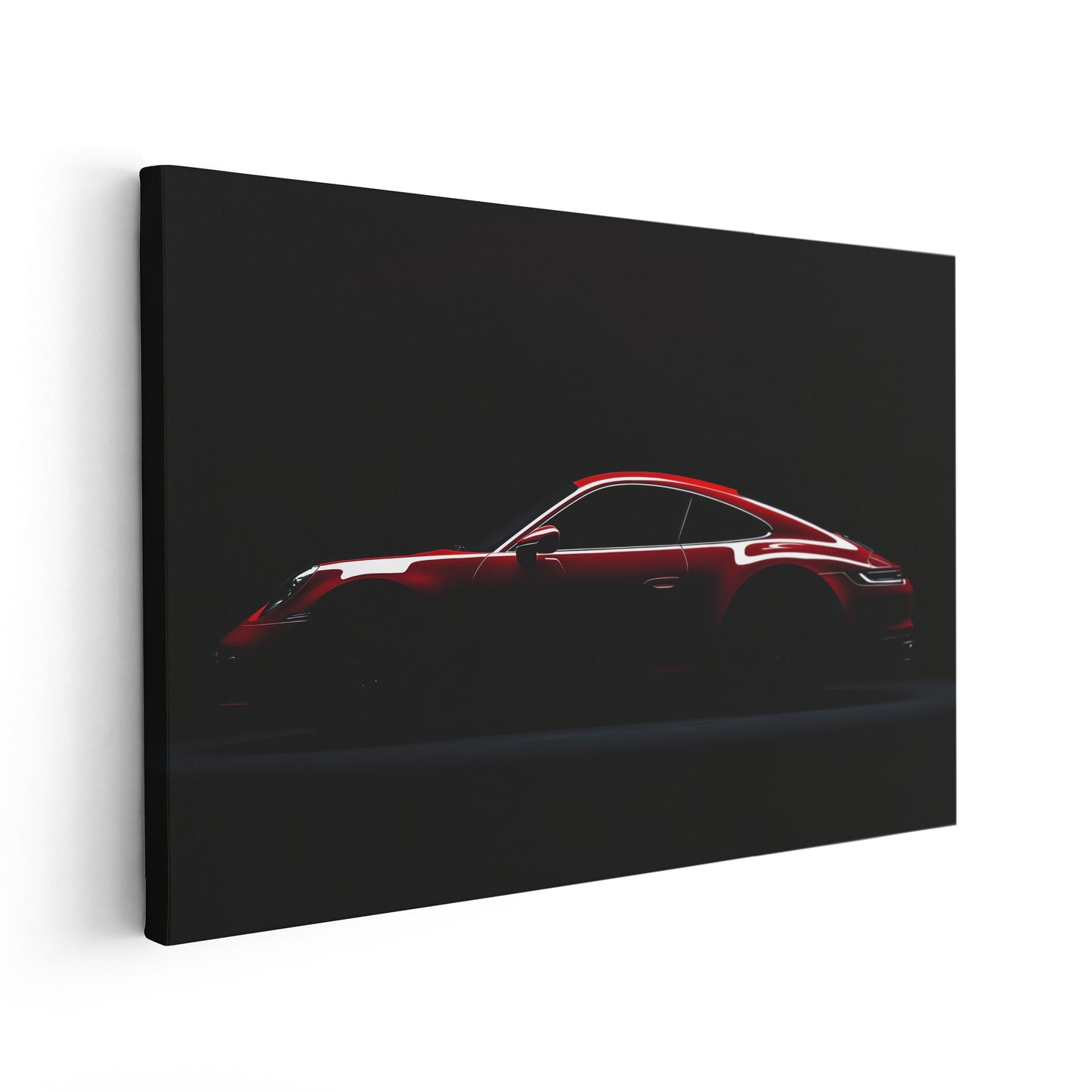 Red Porsche 911 Silhouette