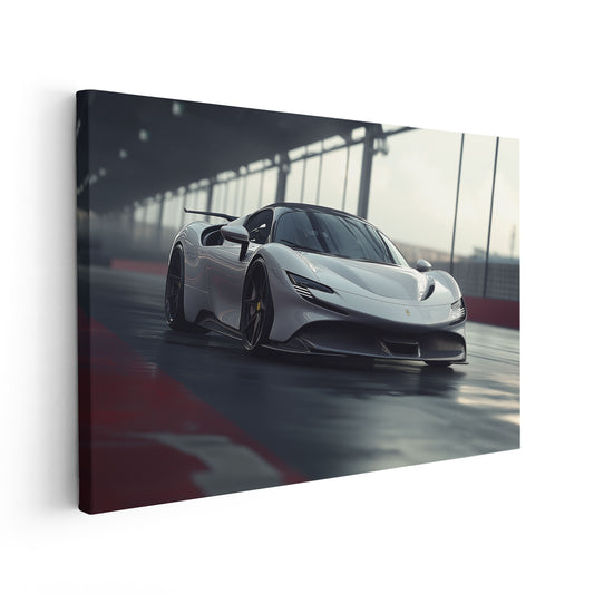 White Ferrari SF90
