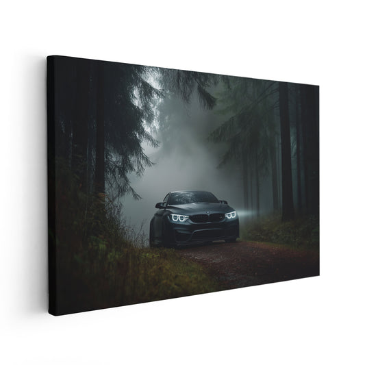 BMW M4 Foggy Forest