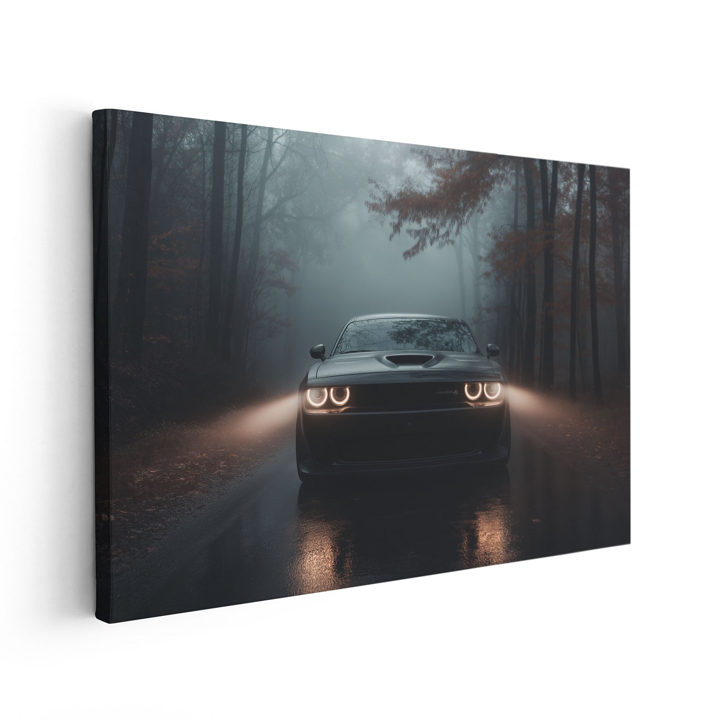 Dodge Challenger Foggy Night