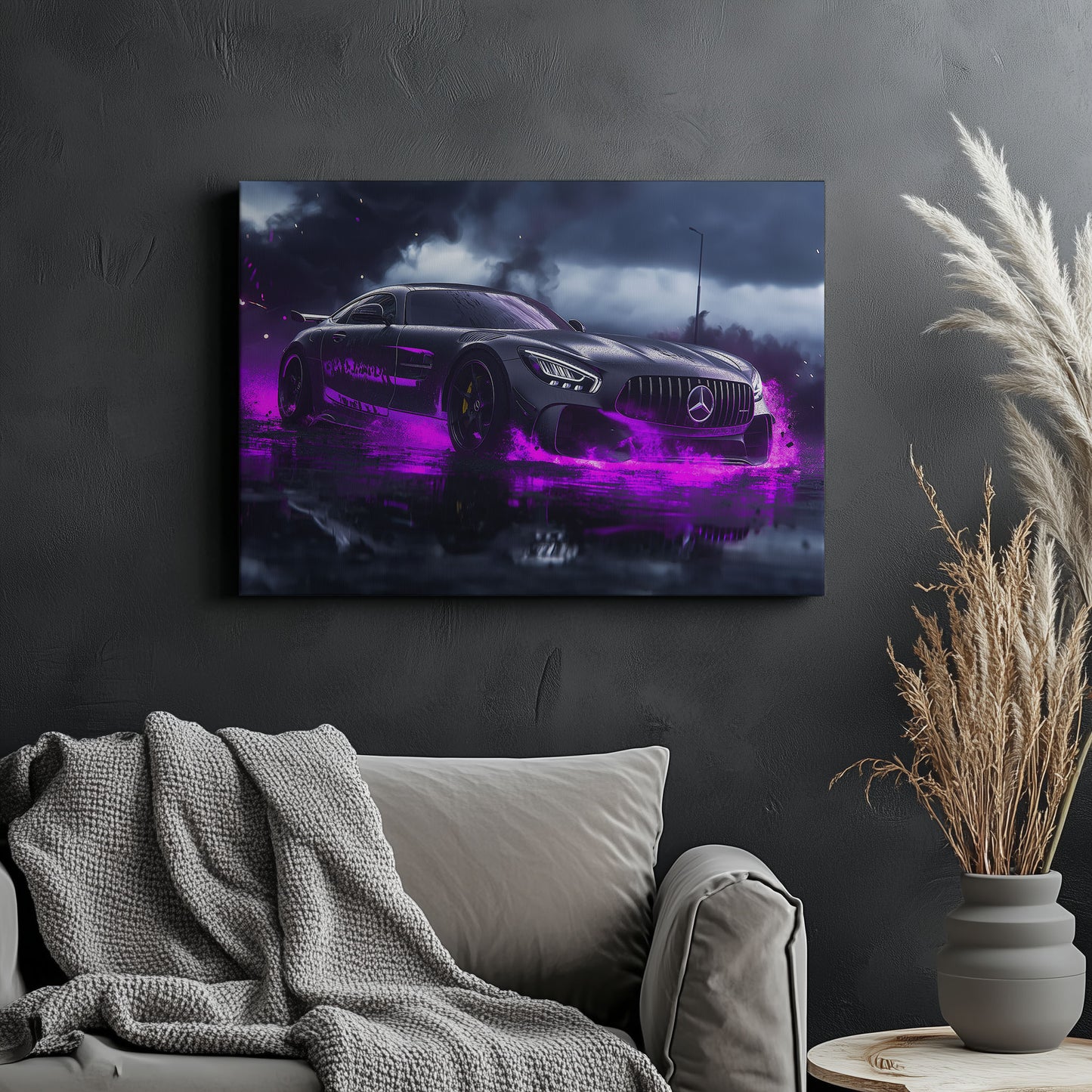 Mercedes AMG GT Purple Smoke