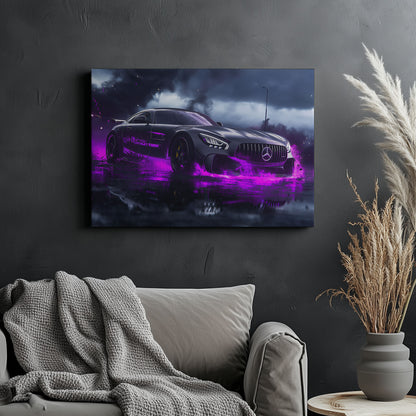 Mercedes AMG GT Purple Smoke