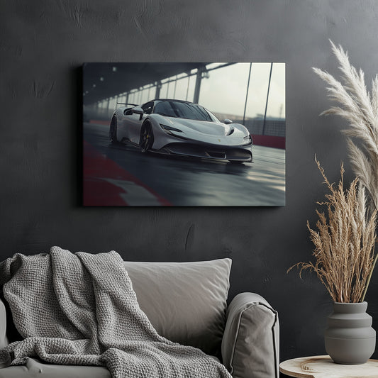 White Ferrari SF90