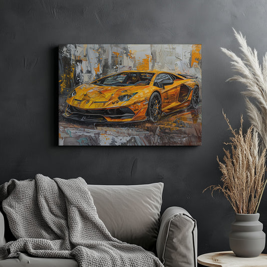 Lamborghini Aventador Impasto Painting