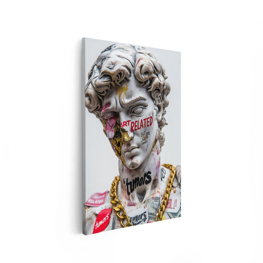 Graffiti Marble Statue