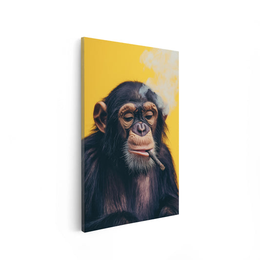 Monkey Smoking a Blunt