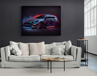 Hyundai I30 N Neon Sketch