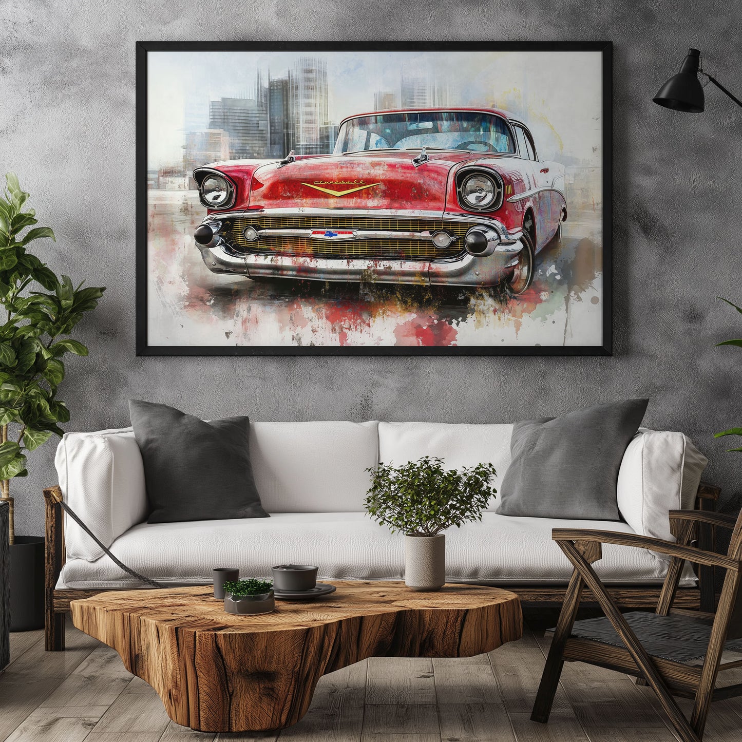 Watercolor Chevrolet Bel Air