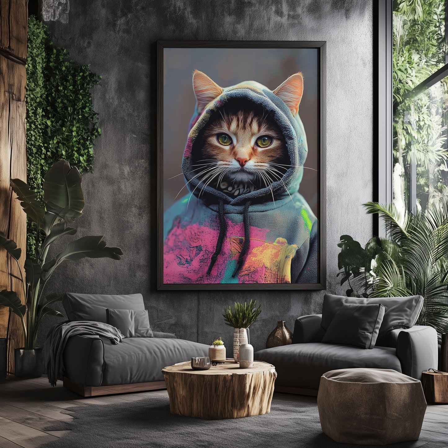 Cat With Hoodie