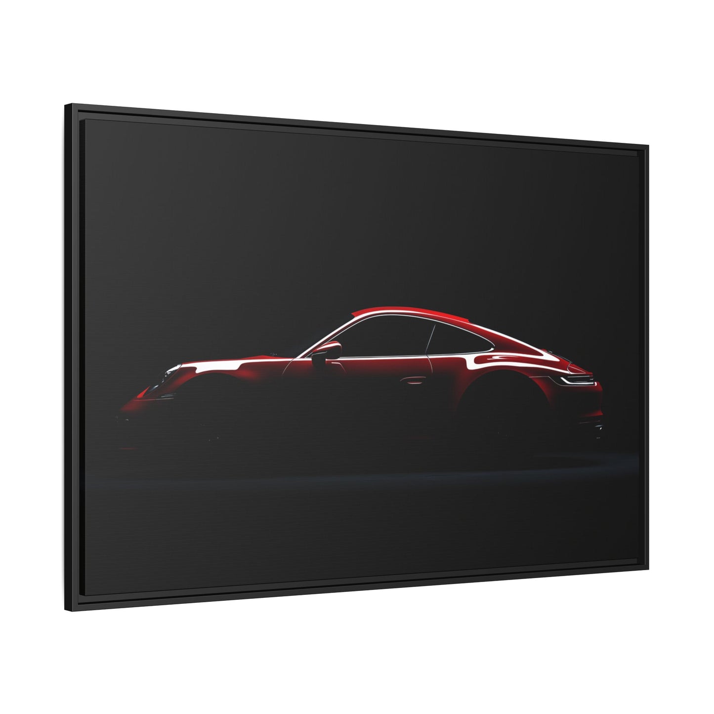 Red Porsche 911 Silhouette
