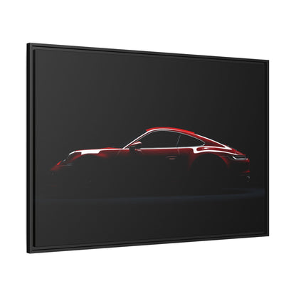 Red Porsche 911 Silhouette