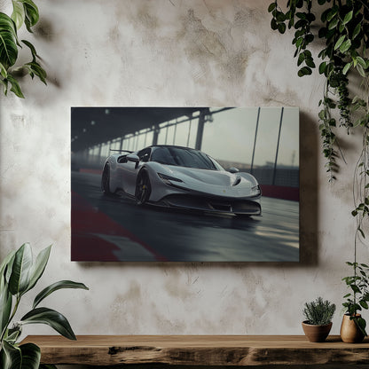 White Ferrari SF90