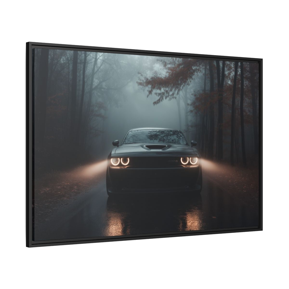 Dodge Challenger Foggy Night