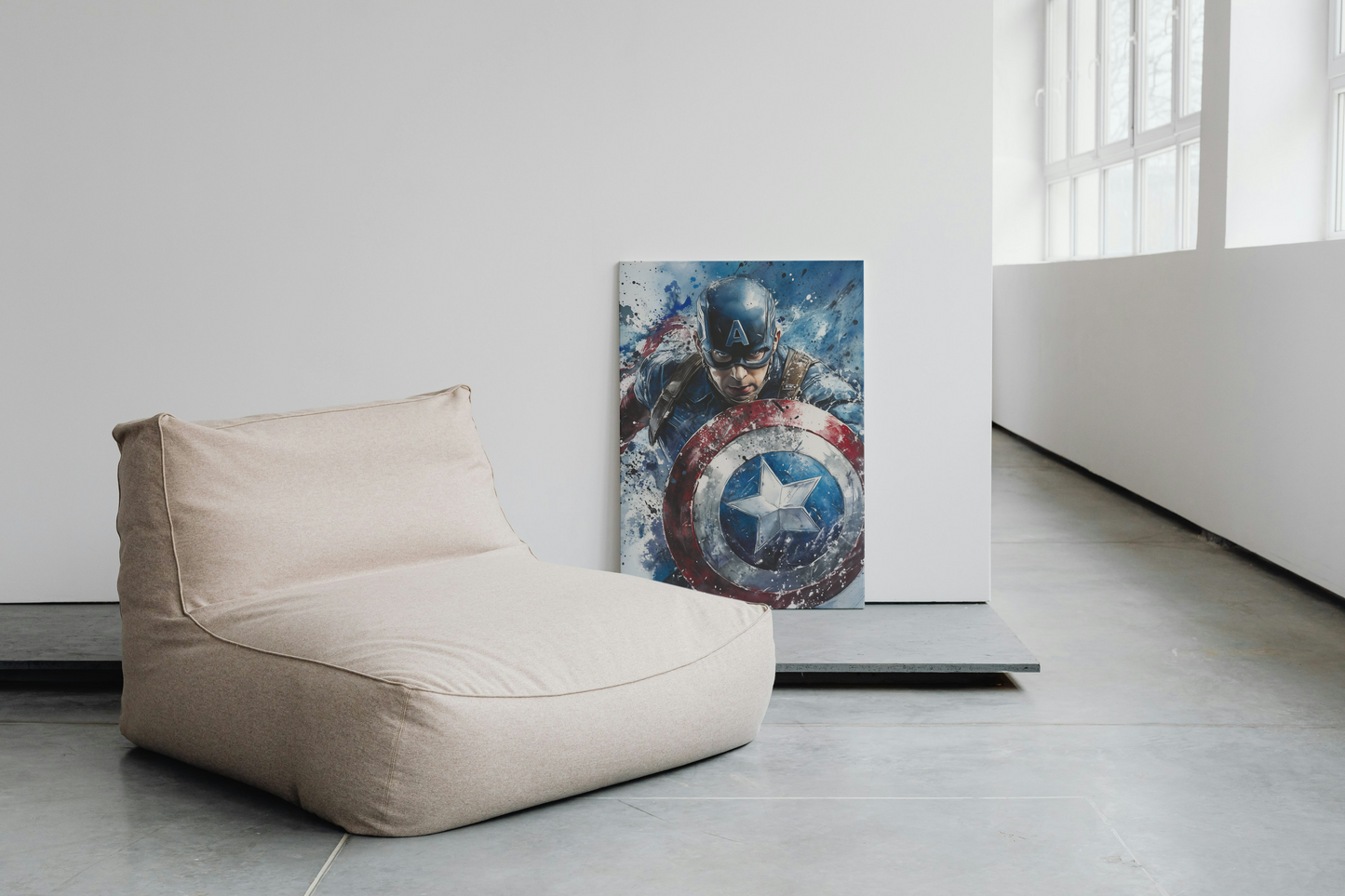 Marvel Captain America Splash Art