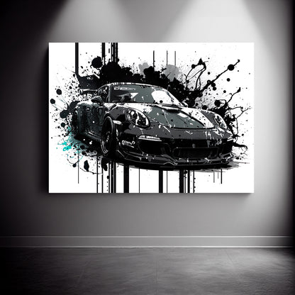 Porsche GT3 Black Splatters