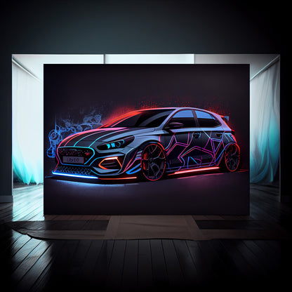 Hyundai I30 N Neon Sketch