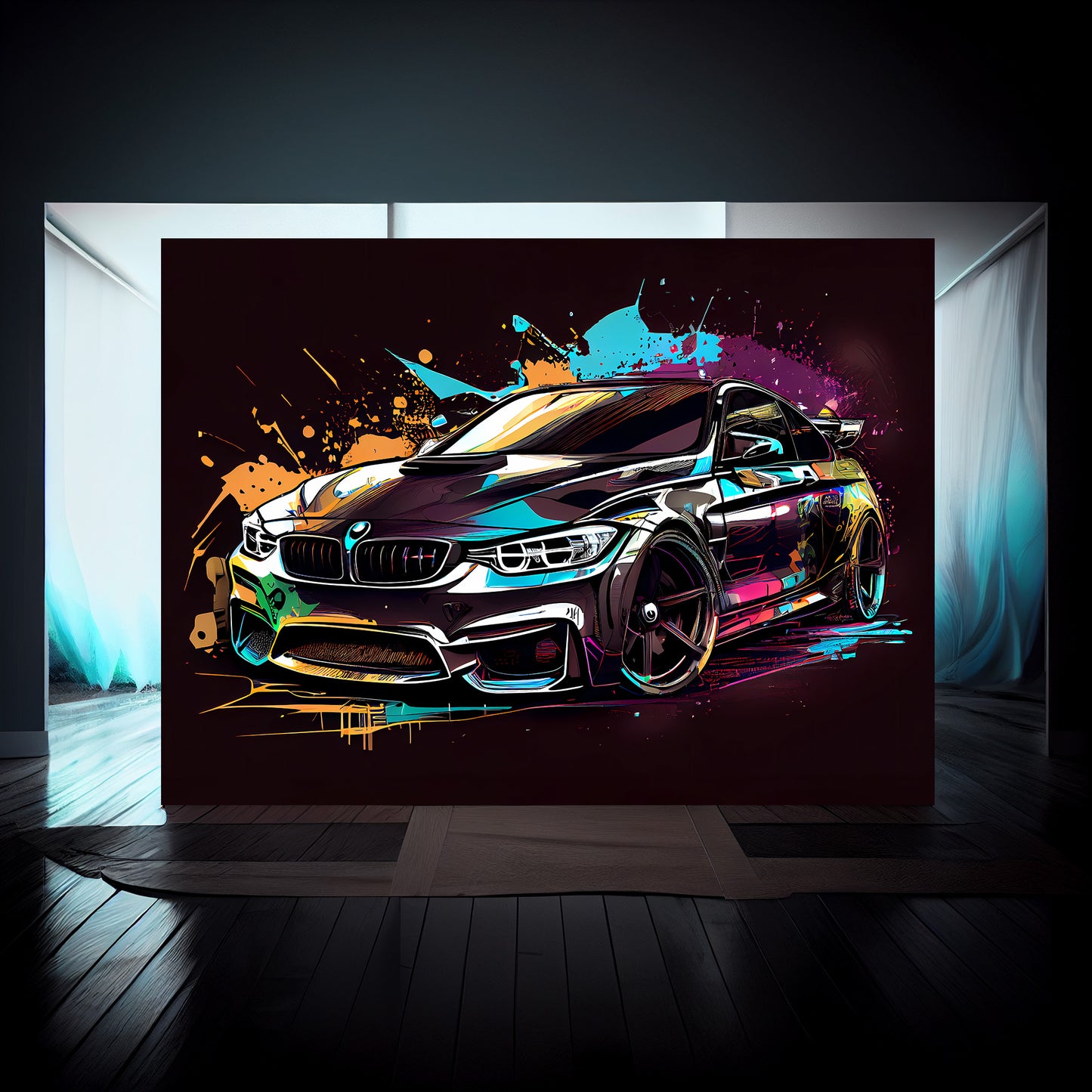 BMW M4 Black Sketch